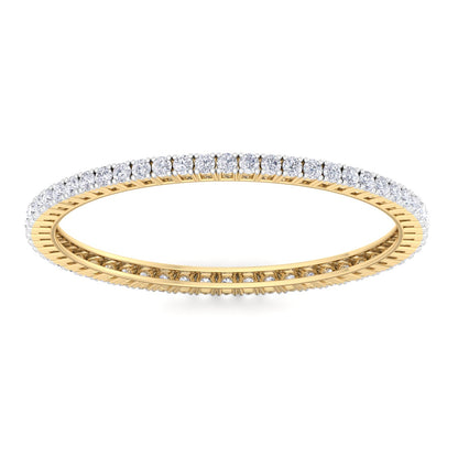 15 Pointer Round Cut Lab Grown Diamond Bangle