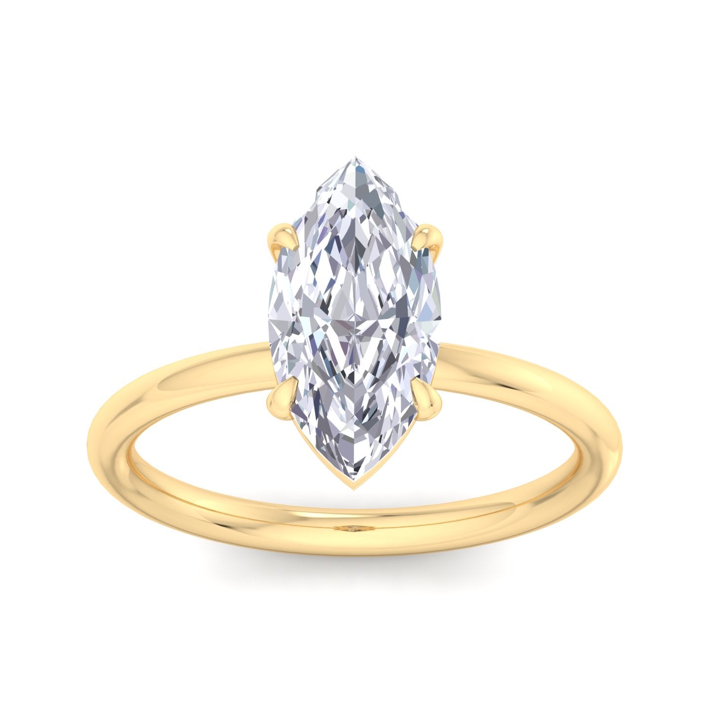 bague liberty avec diamant marquise de 2 carats