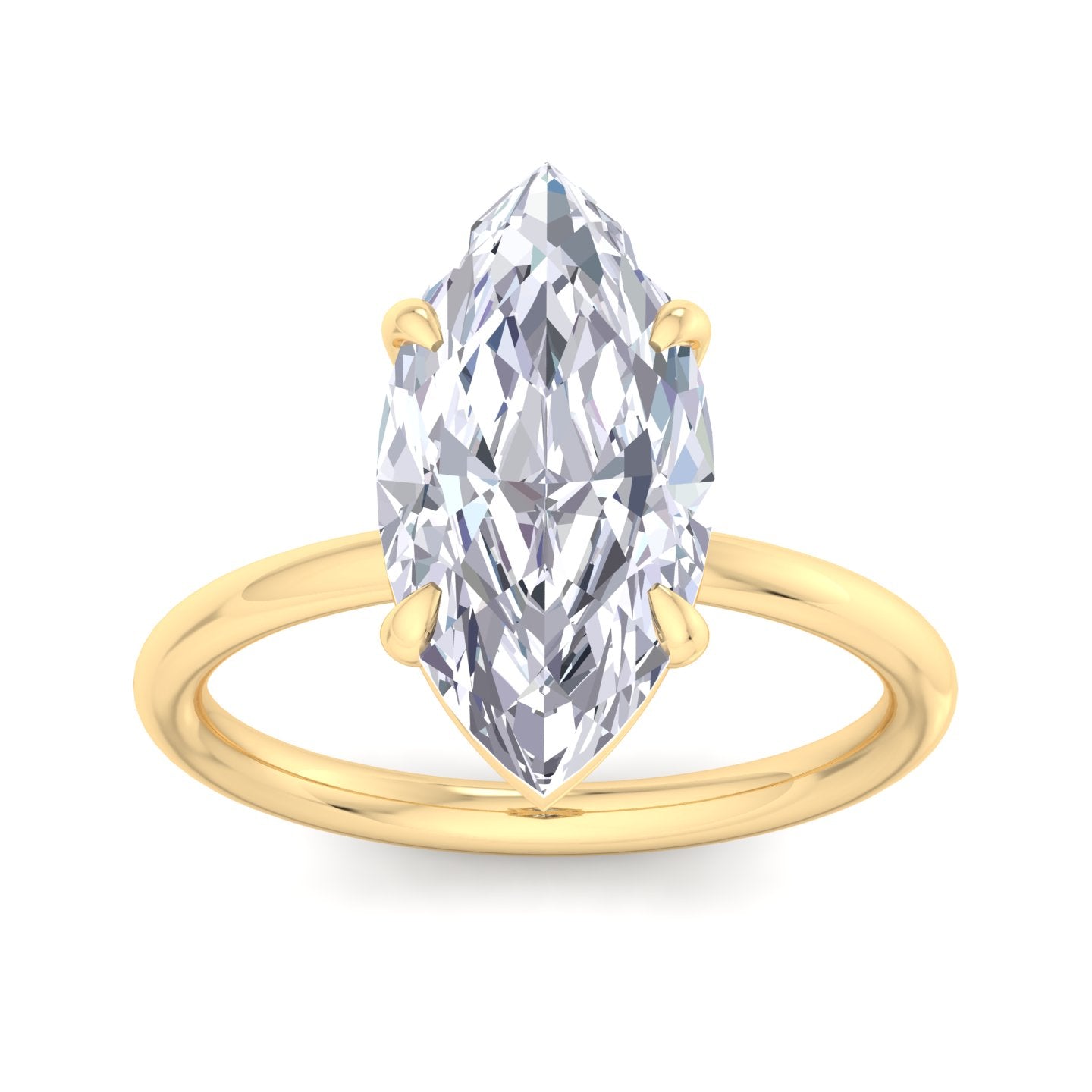 bague liberty en diamant marquise de 4 carats