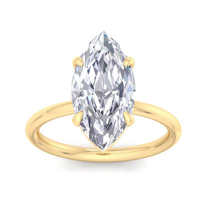 Bague Liberty en diamant marquise de 4 carats
