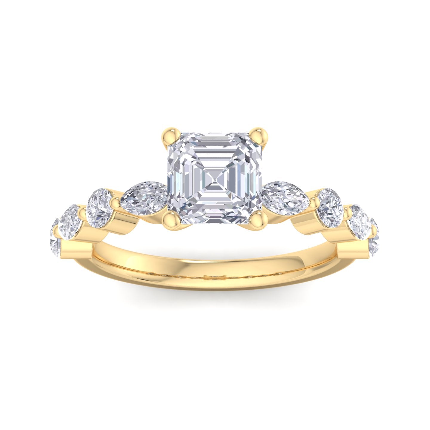 florence asscher diamond ring