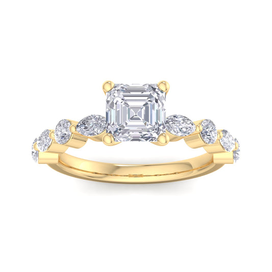 Florence Asscher Diamond Ring
