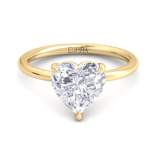 Bague Liberty en diamant 3 carats en forme de cœur