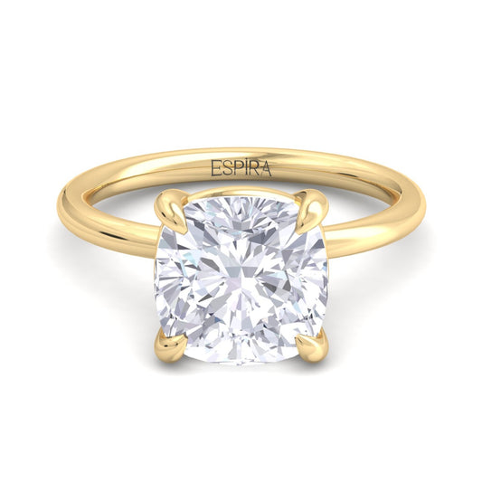 Bague Liberty en diamant coussin 4 carats