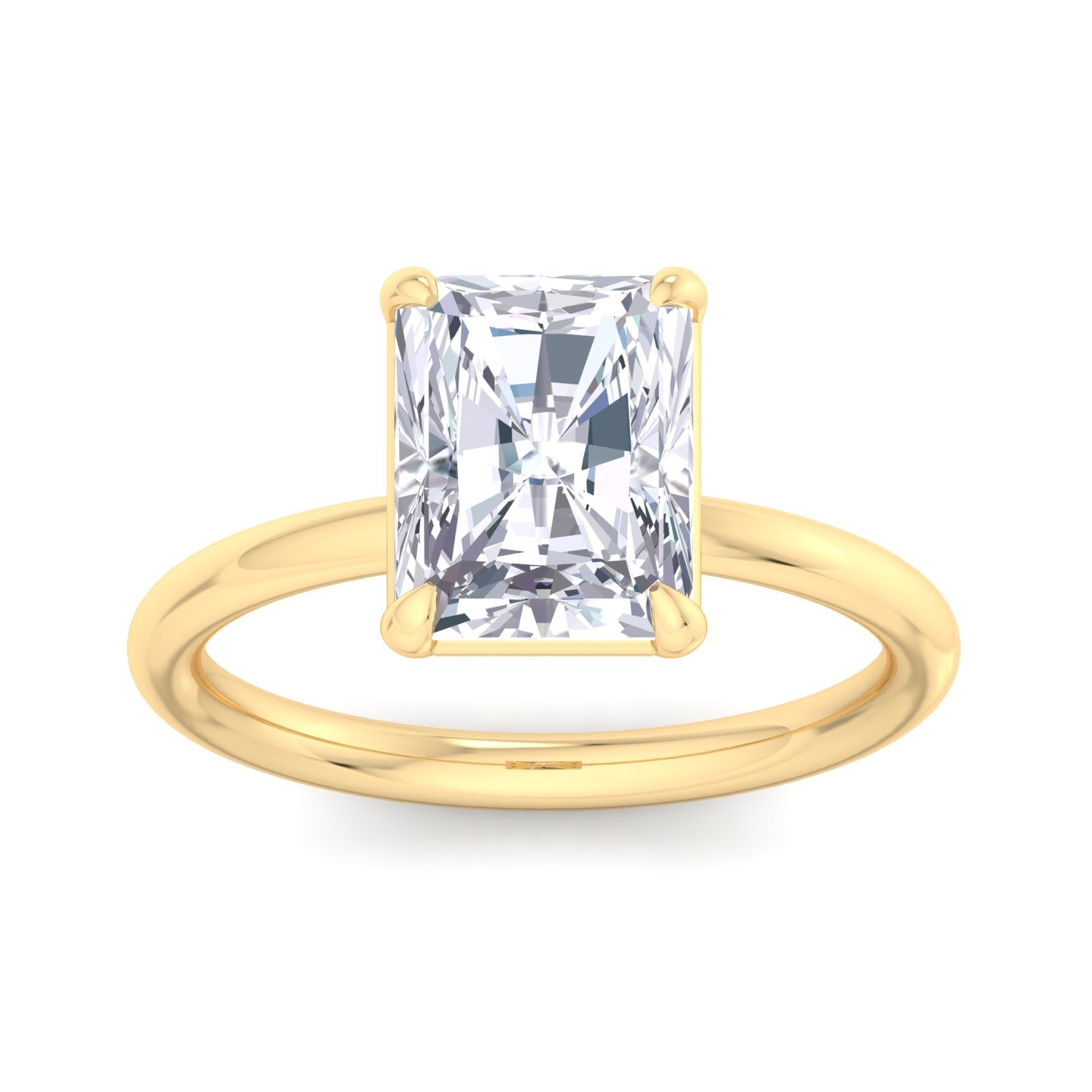 bague liberty avec diamant radiant de 3 carats