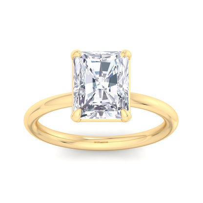 Bague Liberty avec diamant radiant de 3 carats