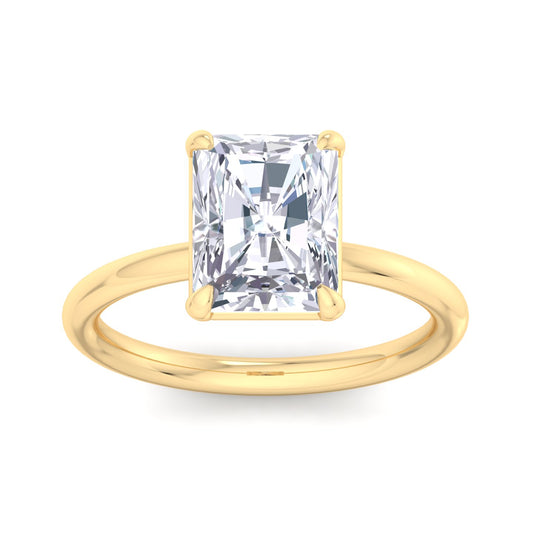 Bague Liberty avec diamant radiant de 3 carats