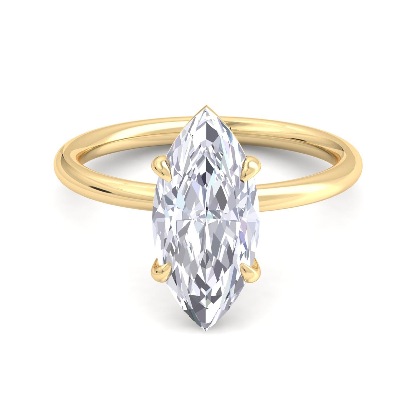bague liberty en diamant marquise de 3 carats