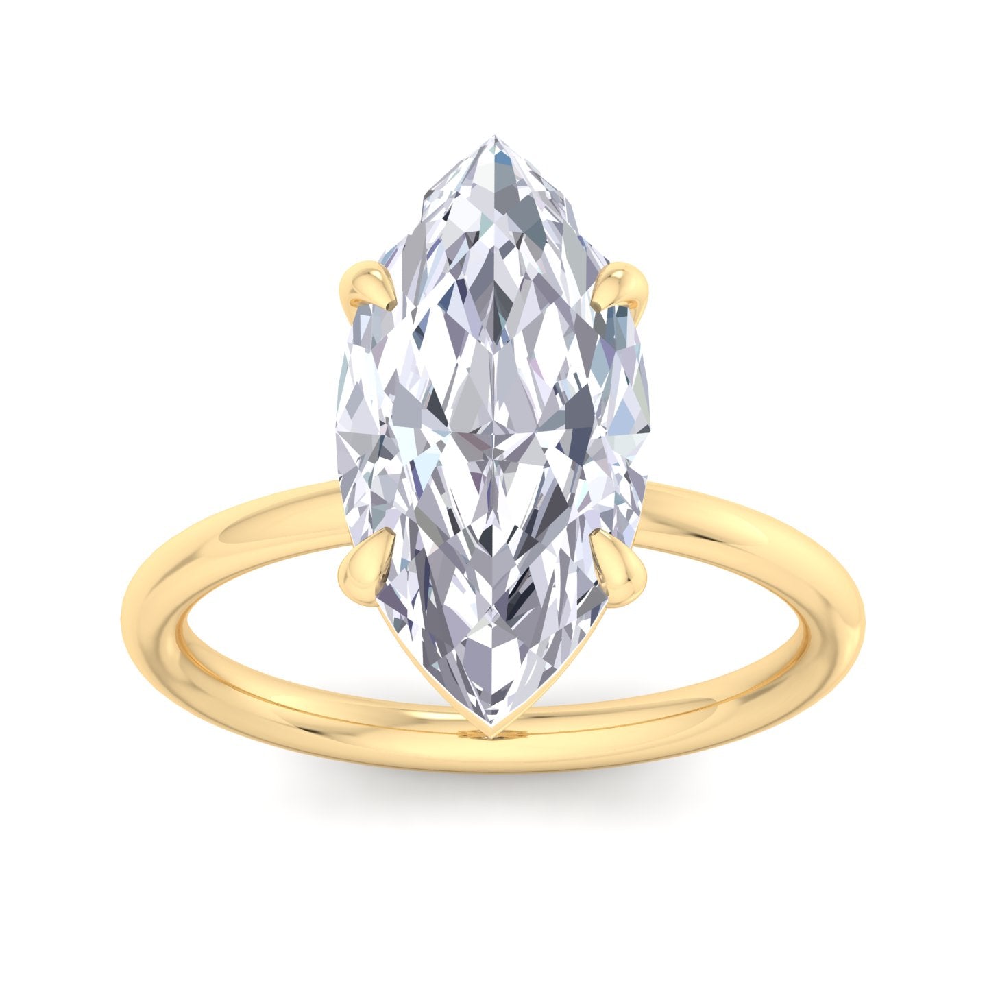 bague liberty en diamant marquise de 4 carats