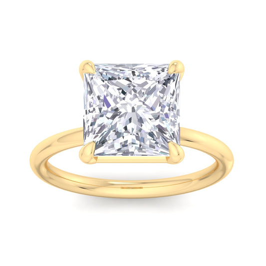 Bague Liberty en diamant princesse 4 carats