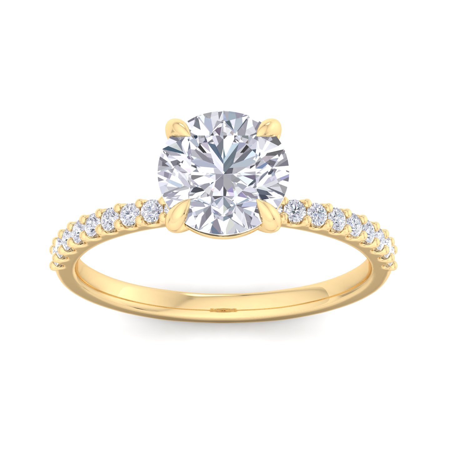 bague en diamant rond sundara 