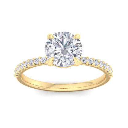 Bague en diamant rond Sundara 