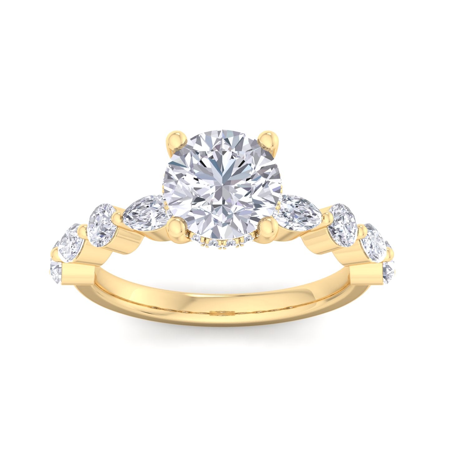 florence plus round diamond ring