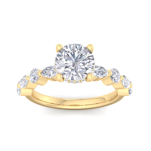 Florence Plus Round Diamond Ring