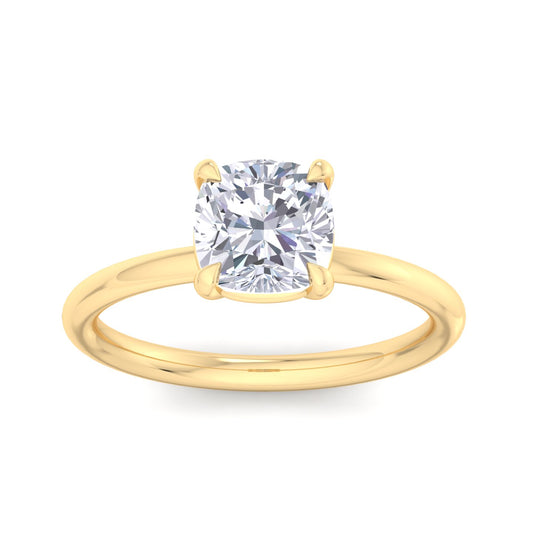 Bague Liberty avec diamant coussin de 2 carats