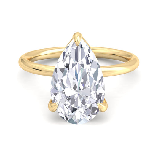 Bague Liberty en diamant poire 4 carats