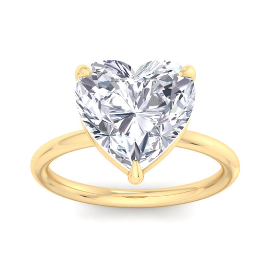 Bague Liberty en diamant cœur 4 carats