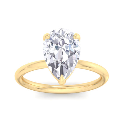 Bague Liberty en diamant poire de 3 carats