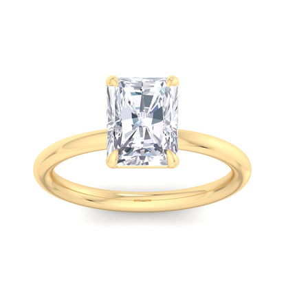 Bague Liberty avec diamant radiant de 2 carats
