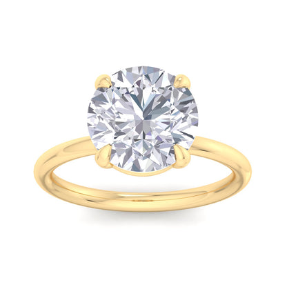 Bague Liberty en diamant rond de 4 carats