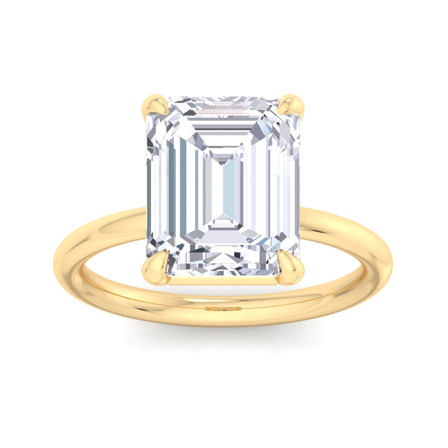 bague liberty avec diamant émeraude 4 carats