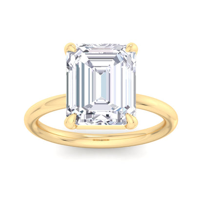 Bague Liberty avec diamant émeraude 4 carats