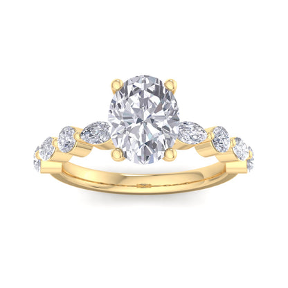 Florence Oval Diamond Ring