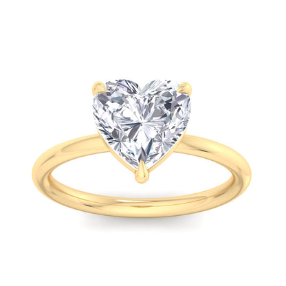 Bague Liberty en diamant 3 carats en forme de cœur