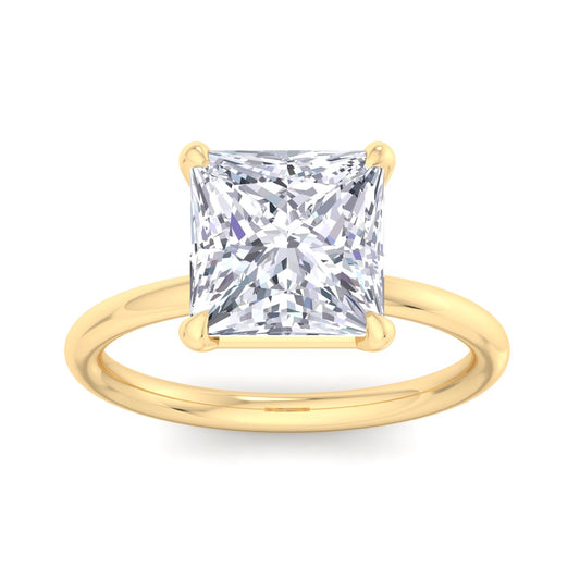 Bague Liberty en diamant princesse 4 carats