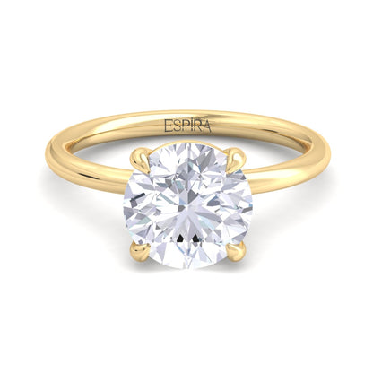 Bague Liberty en diamant rond de 3 carats