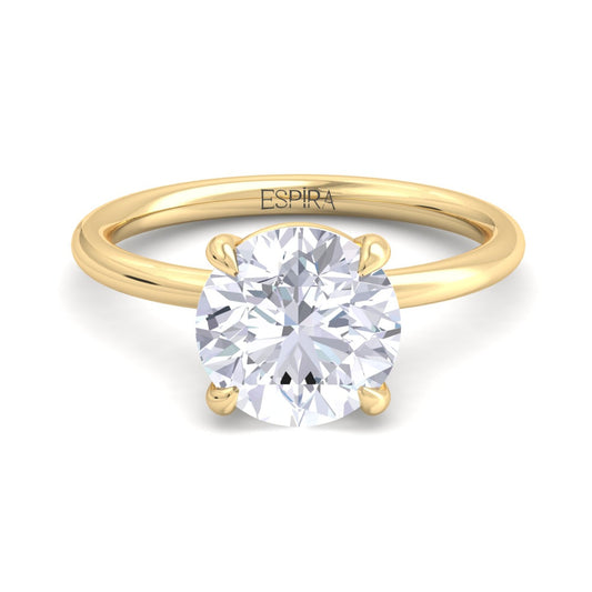 Bague Liberty en diamant rond de 3 carats