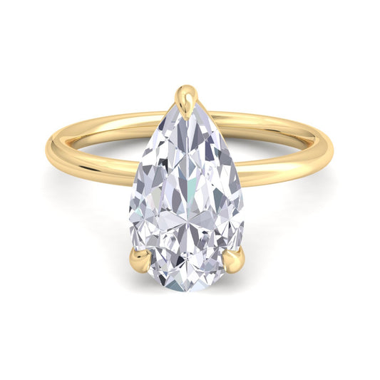 Bague Liberty en diamant poire 4 carats