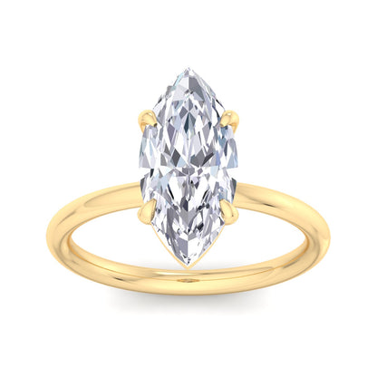 Bague Liberty en diamant marquise de 3 carats