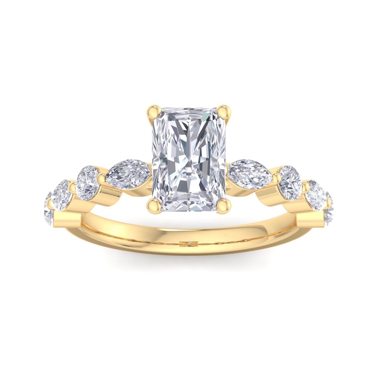 florence radiant diamond ring