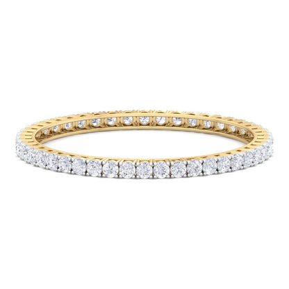 30 Pointer Round Cut Lab Grown Diamond Bangle