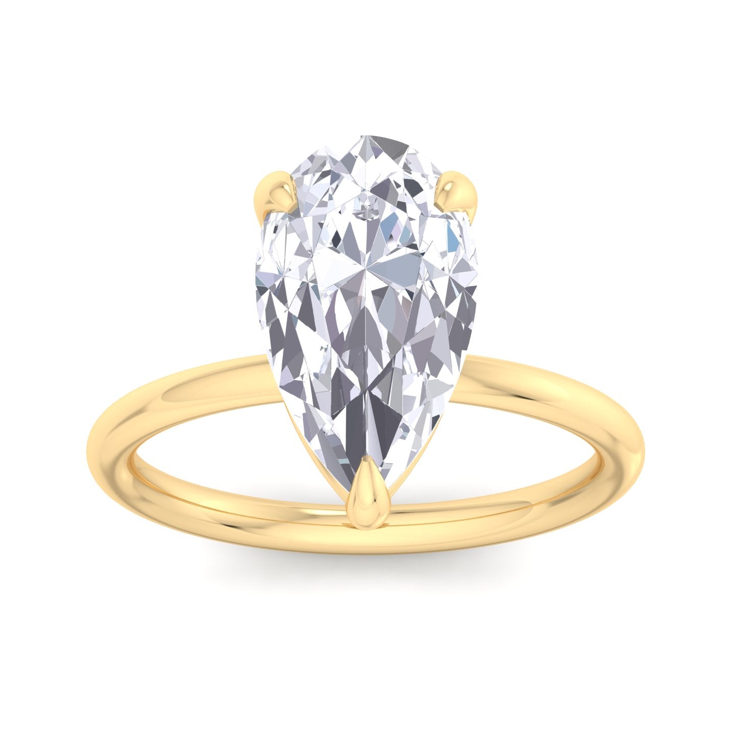 bague liberty en diamant poire 4 carats