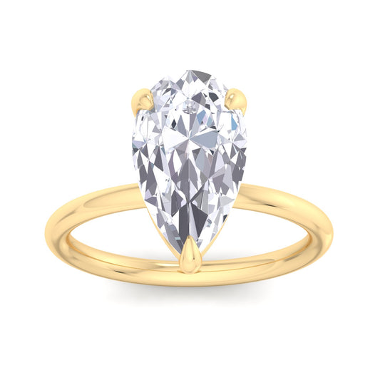 Bague Liberty en diamant poire 4 carats