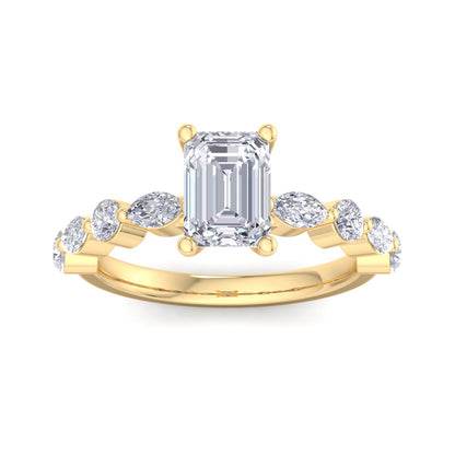 Florence Emerald Diamond Ring