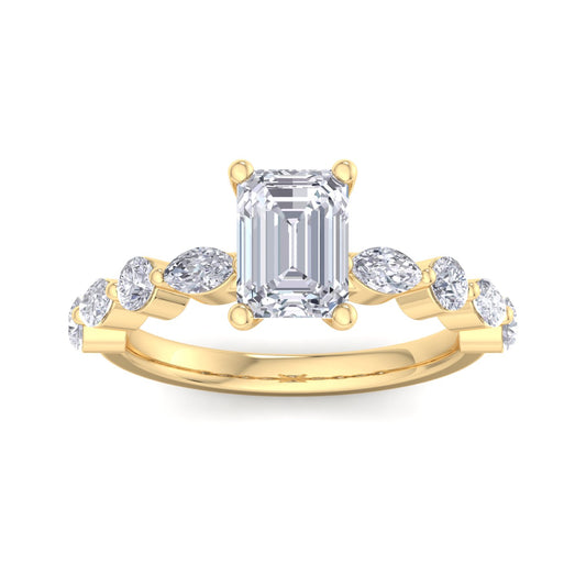 Florence Emerald Diamond Ring