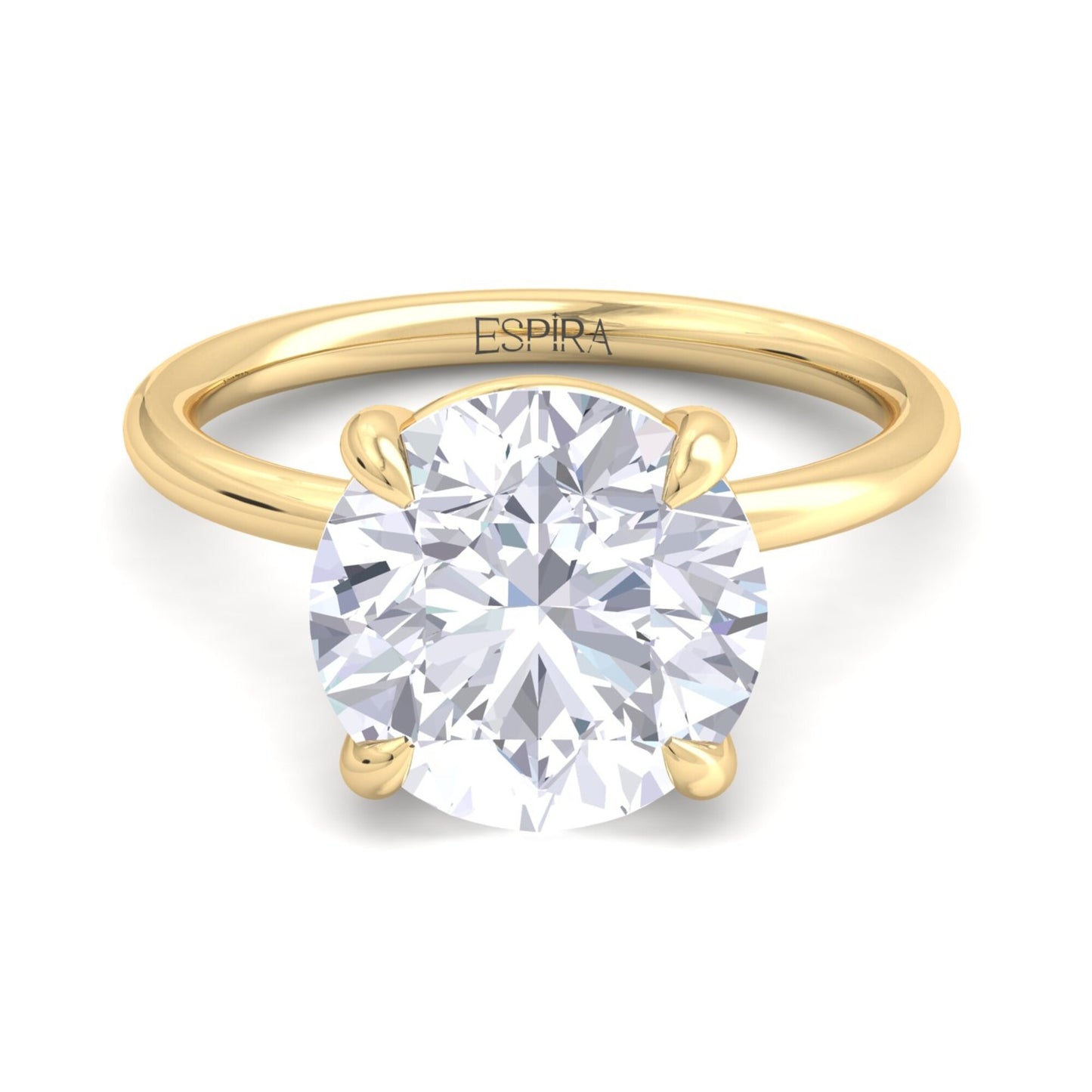 bague liberty en diamant rond de 4 carats