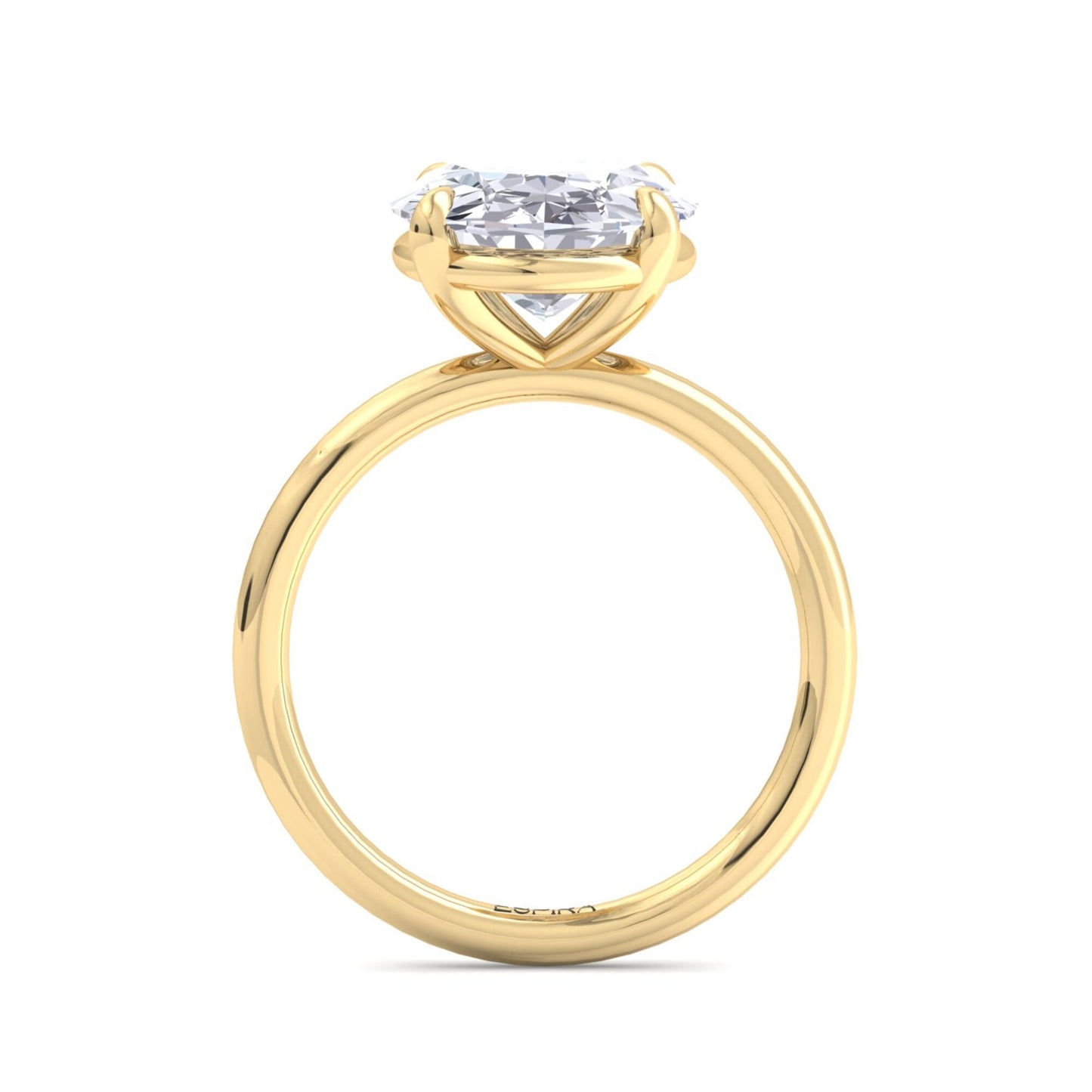 bague liberty avec diamant ovale de 4 carats