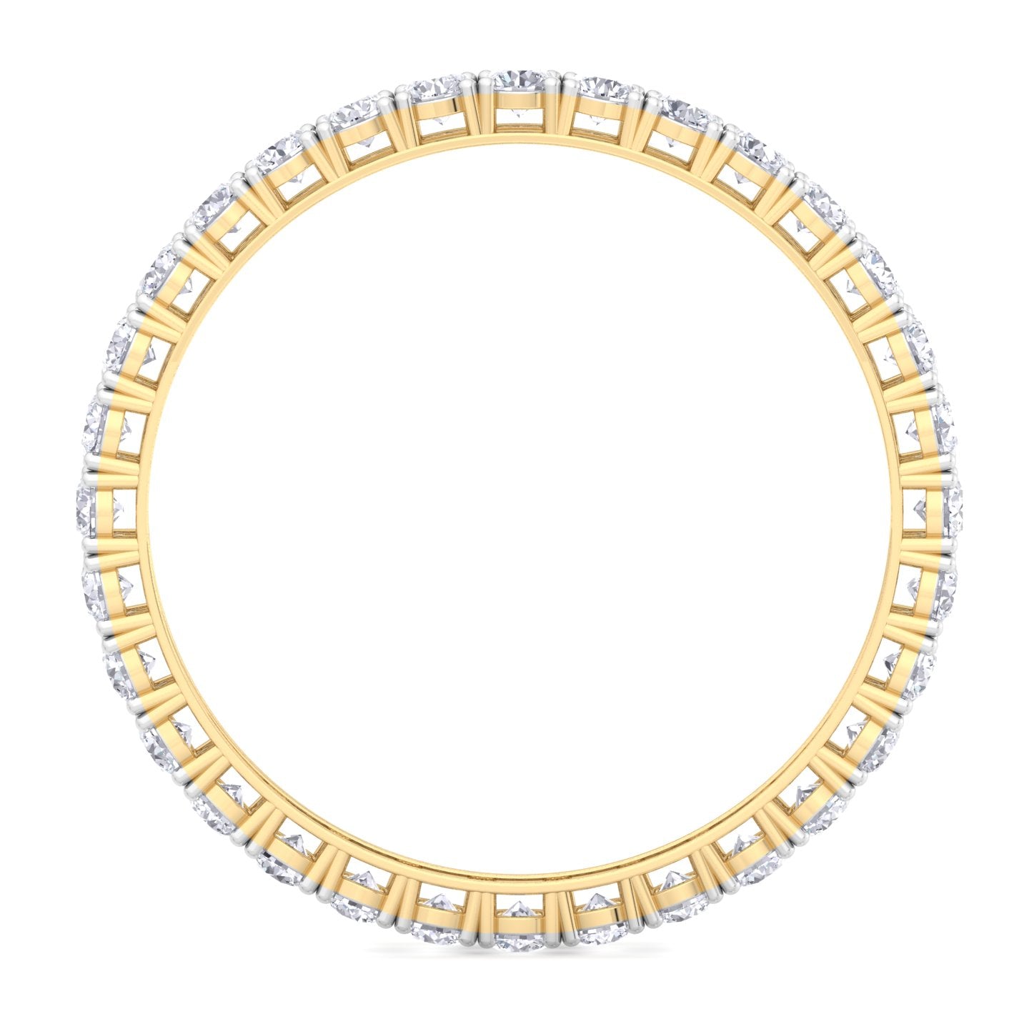 1 carat round cut lab grown diamond bangle