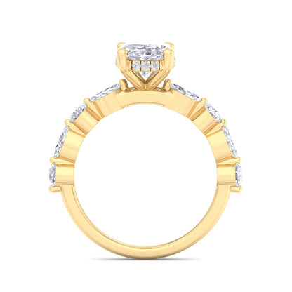 Florence Plus Oval Diamond Ring