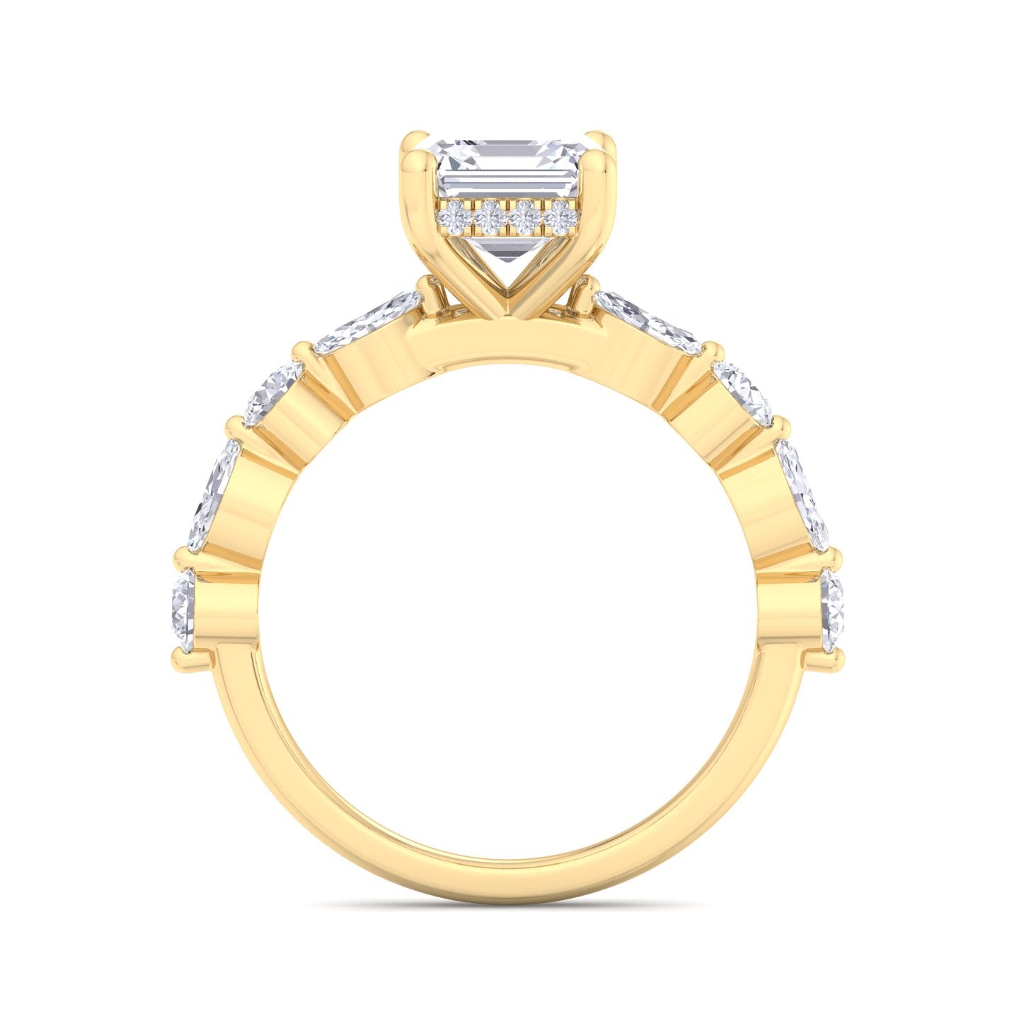 florence plus asscher diamond ring