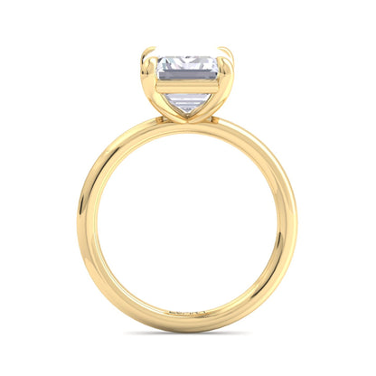 Bague Liberty avec diamant émeraude 4 carats