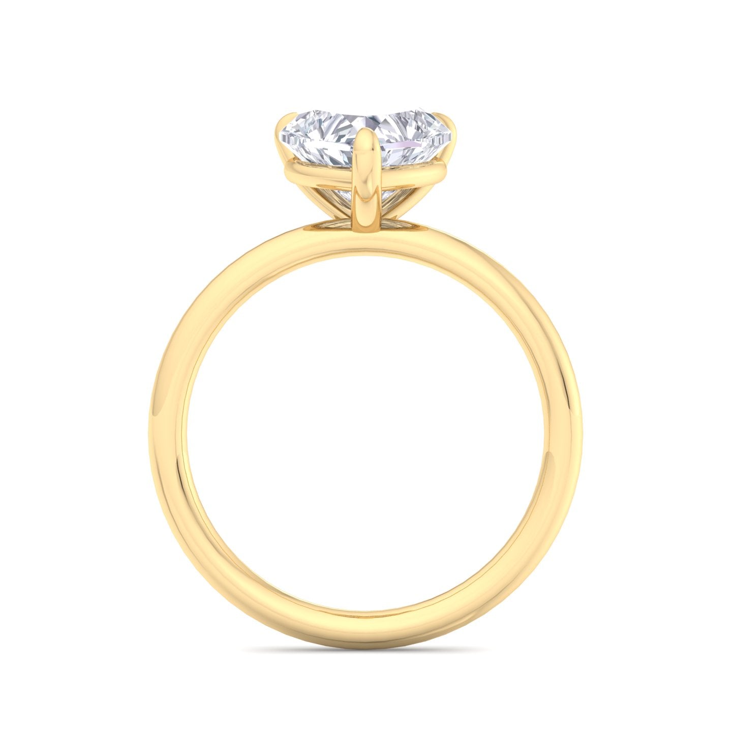 bague liberty en diamant de 2 carats en forme de cœur