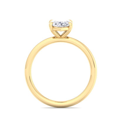 Bague Liberty avec diamant marquise de 2 carats