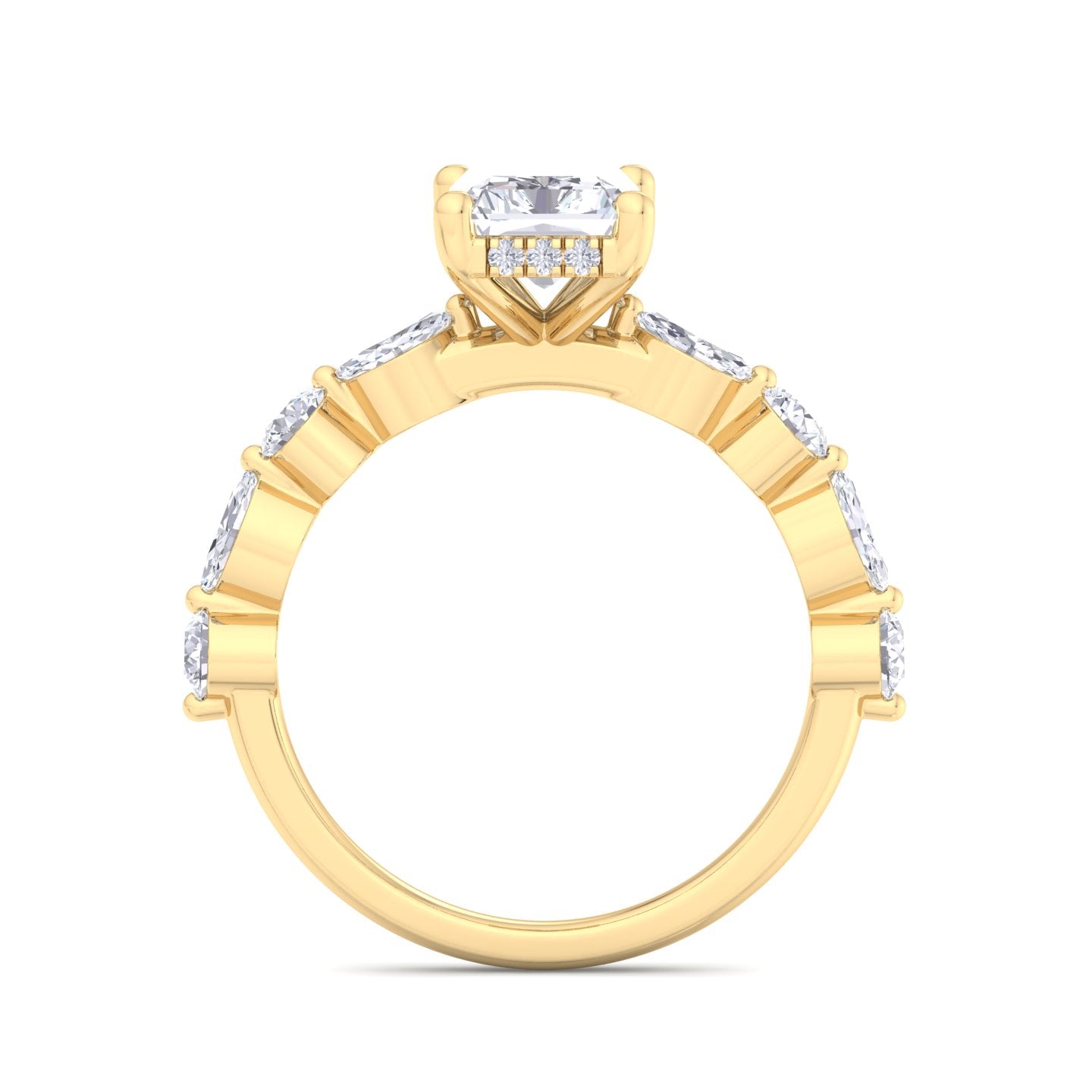florence plus radiant diamond ring