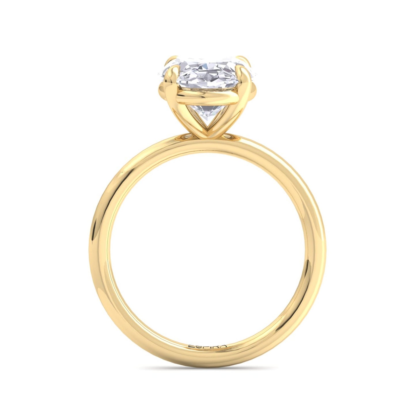 bague liberty avec diamant ovale de 4 carats