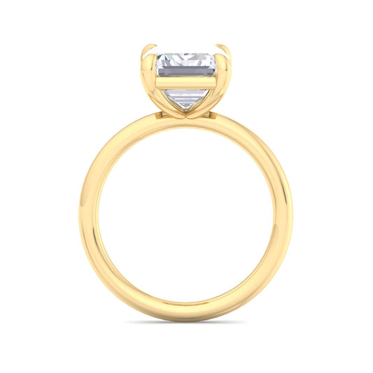 Bague Liberty avec diamant émeraude 4 carats